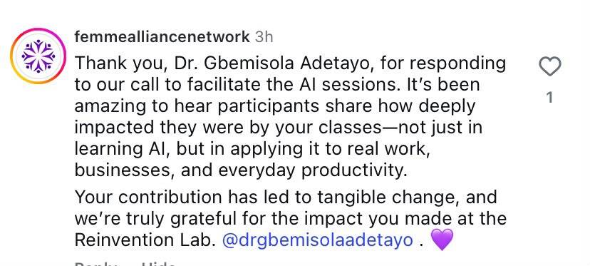 Workshop participant feedback